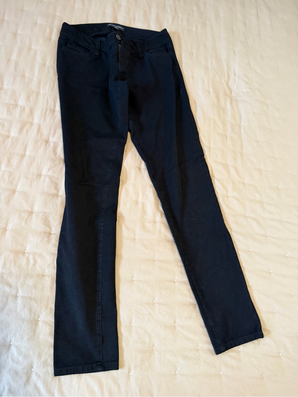 Banana Republic Black Stretch Skinny Straight Leg Pants